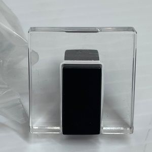 Brainerd Square Mod Knobs Flat Black and Clear Set of 12